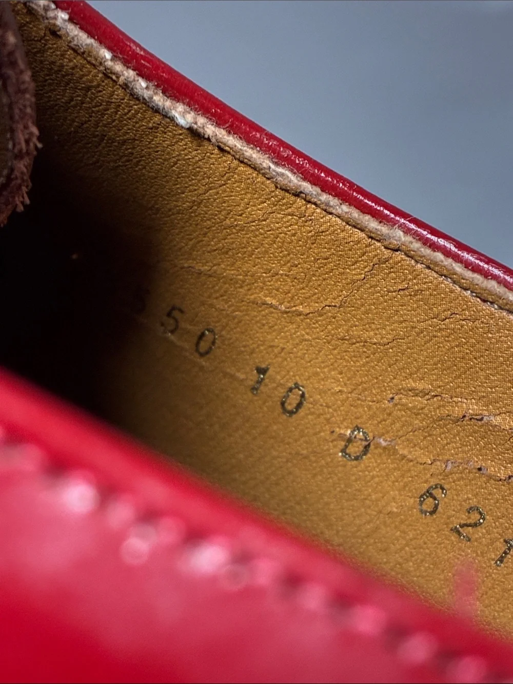 Giorgio Brutini Red Leather Lace-Up Oxfords size 10 D
